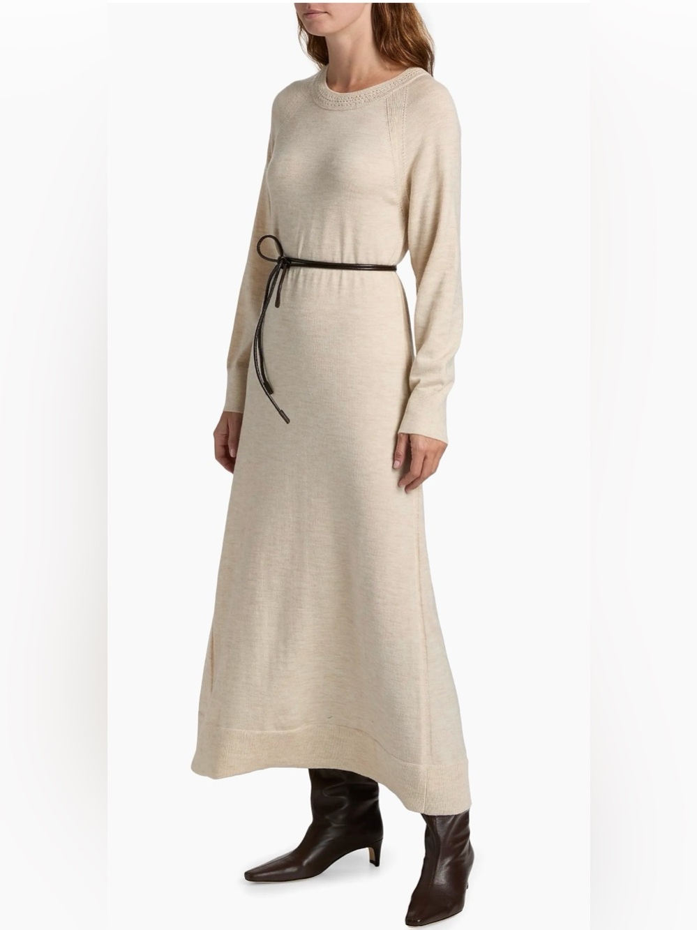 rag & bone Loren Wool-Blend Self-Belt Maxi Dress - Picture 6 of 14